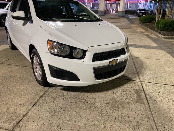 2016 Chevy Chevrolet Sonic LT hatchback Summit White - cars & trucks... for sale in Raleigh, NC – photo 3