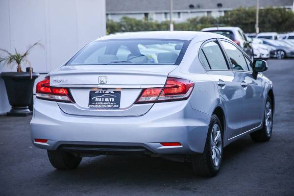 2013 Honda Civic Sdn LX sedan Alabaster Silver Metallic - cars & for sale in Sacramento , CA – photo 6