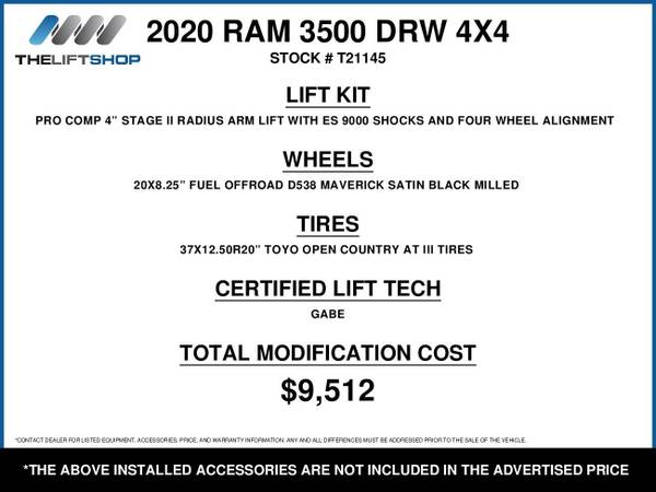 2020 Dodge Ram 3500 LARAMIE Truck - Lifted Trucks for sale in Phoenix, AZ – photo 2