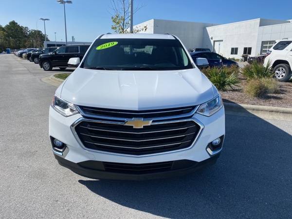 2019 Chevy Chevrolet Traverse LT suv White - cars & trucks - by... for sale in Goldsboro, NC – photo 3