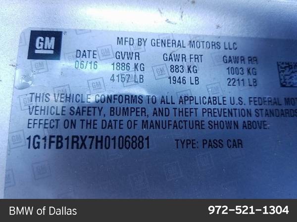2017 Chevrolet Camaro 1LT SKU:H0106881 Coupe for sale in Dallas, TX – photo 21