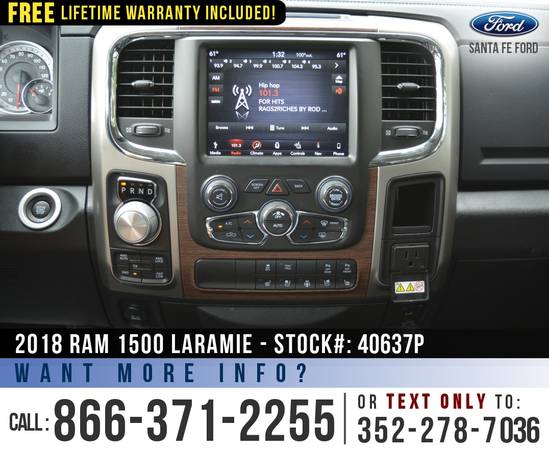 2018 RAM 1500 LARAMIE 4WD *** Bluetooth, Leather Seats, Bedliner ***... for sale in Alachua, FL – photo 12