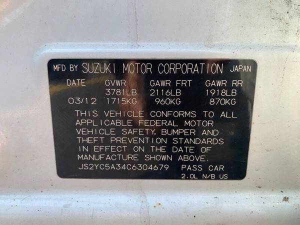 2012 SUZUKI SX4 LE GAS SAVER ALLOY GOOD TIRES CD 304679 - cars & for sale in Skokie, IL – photo 10