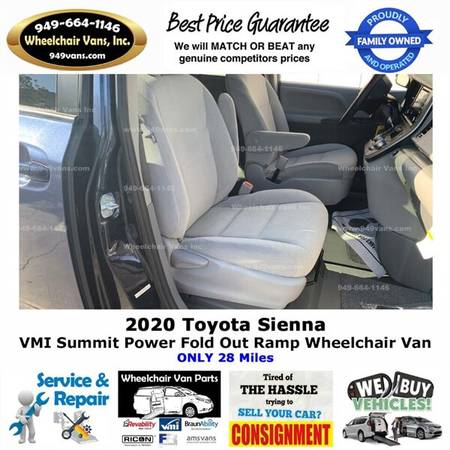 2020 Toyota Sienna LE Wheelchair Van VMI Summit - Power Fold Out Ra... for sale in LAGUNA HILLS, UT – photo 14