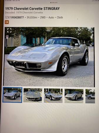 1979 Corvette Stingray 59, 000 miles - - by dealer for sale in Weirton, PA – photo 5