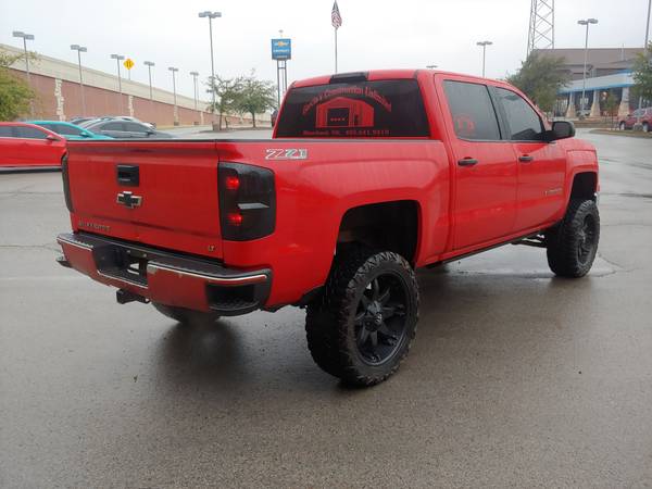 2014 CHEVROLET SILVERADO CREW CAB 4X4 LIFTED! WHEELS! LEATHER! 1... for sale in Norman, OK – photo 3