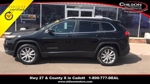 2018 Jeep Cherokee Limited suv Black - - by dealer for sale in Cadott, WI – photo 2