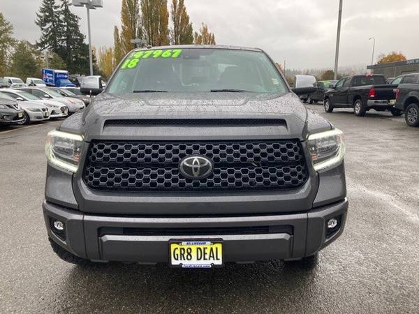 2018 Toyota Tundra 4x4 4WD Platinum CrewMax - cars & trucks - by... for sale in Bellingham, WA – photo 2