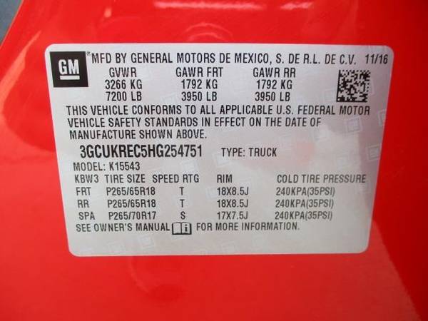 2017 CHEVROLET SILVERADO 1500 LT - truck - cars & trucks - by dealer... for sale in Casper, WY – photo 15