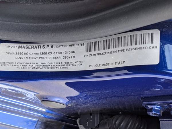 2015 Maserati Ghibli S Q4 AWD All Wheel Drive SKU: F1142199 - cars & for sale in Plano, TX – photo 19