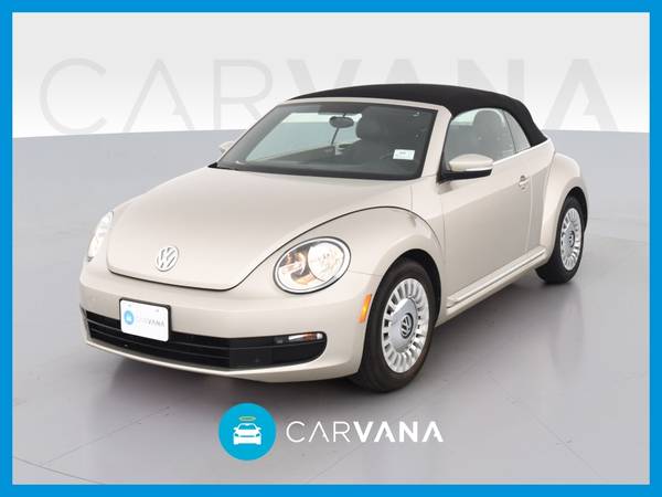 2013 VW Volkswagen Beetle 2 5L Convertible 2D Convertible Beige for sale in Chatham, IL