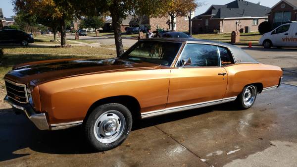 Clean 1970 Monte Carlo #Lsswapped Turn key Daily driver - cars &... for sale in Dallas, TX