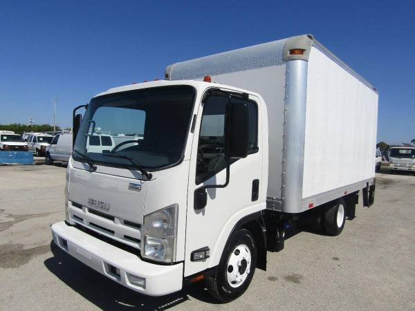 2012 Isuzu NPR-HD 14ft Dry Box Truck Lift Gate Delivery Truck 93K for sale in Opa-Locka, FL – photo 2