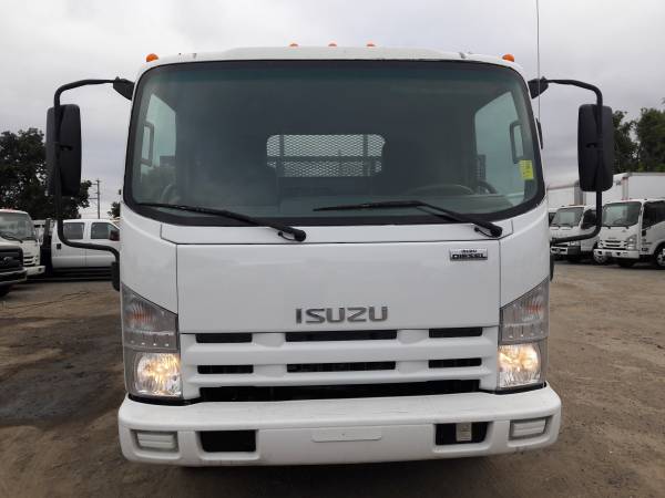2014 ISUZU NPR 14 FEET FLATBED LOW MILES 66460 - - by for sale in San Jose, OR – photo 8