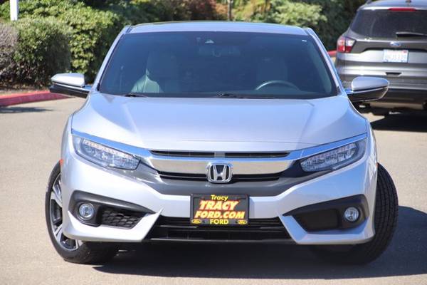 2017 Honda Civic Coupe Touring coupe Silver - - by for sale in Tracy, CA – photo 2