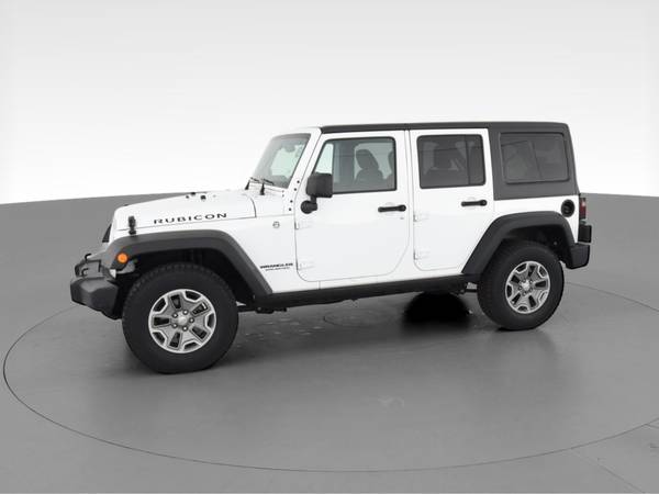 2015 Jeep Wrangler Unlimited Rubicon Sport Utility 4D suv White - -... for sale in Lansing, MI – photo 4