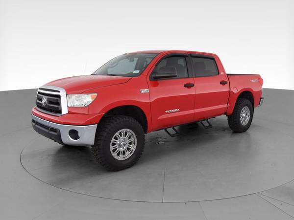 2012 Toyota Tundra CrewMax Pickup 4D 5 1/2 ft pickup Red - FINANCE -... for sale in Topeka, KS – photo 3