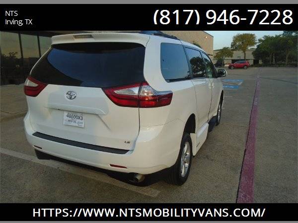 2017 TOYOTA SIENNA MOBILITY HANDICAPPED WHEELCHAIR POWER RAMP VAN for sale in irving, TX – photo 9
