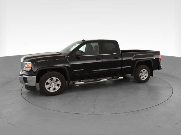 2014 GMC Sierra 1500 Double Cab SLE Pickup 4D 6 1/2 ft pickup Black... for sale in Youngstown, OH – photo 4