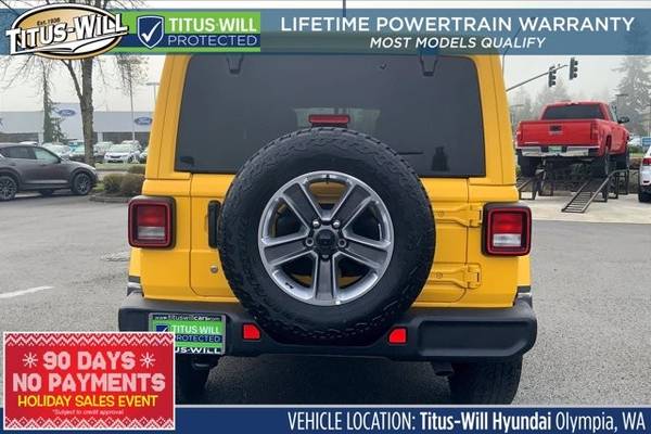 2019 Jeep Wrangler Unlimited 4x4 4WD SUV Sahara Convertible - cars &... for sale in Olympia, WA – photo 3