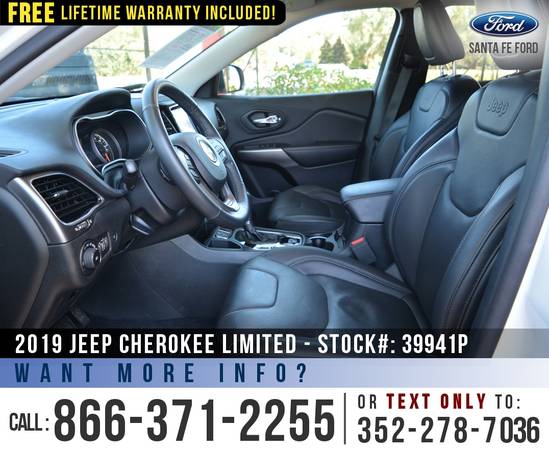*** 2019 Jeep Cherokee Limited *** Touchscreen - Bluetooth - Homelink for sale in Alachua, FL – photo 13
