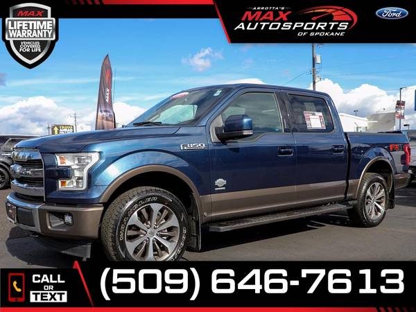 $667/mo - 2017 Ford F-150 KING RANCH ECOBOOST 4X4 - LIFETIME... for sale in Spokane, WA – photo 10