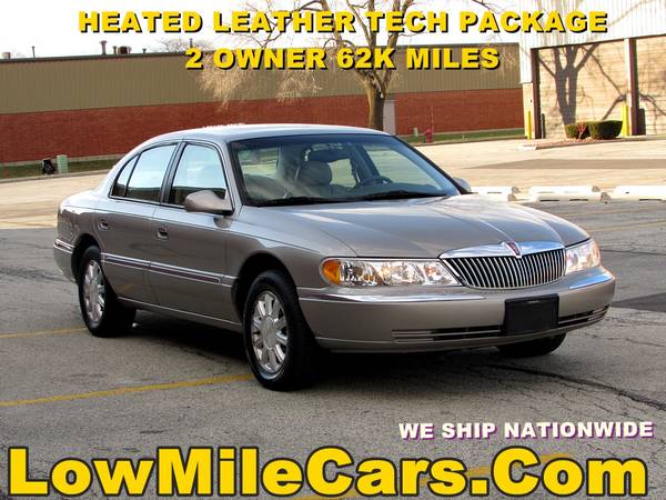 low miles 2001 Lincoln continental sedan 61k - cars & trucks - by... for sale in Willowbrook, IL – photo 3