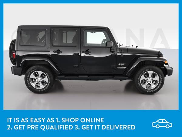 2017 Jeep Wrangler Unlimited Sahara Sport Utility 4D suv Black for sale in Hobart, IL – photo 10