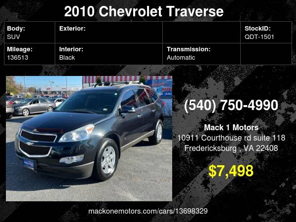 2010 Chevrolet Traverse LT 4dr SUV w/1LT - cars & trucks - by dealer... for sale in Fredericksburg, MD – photo 24