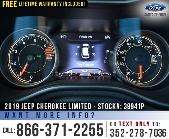 *** 2019 Jeep Cherokee Limited *** Touchscreen - Bluetooth - Homelink for sale in Alachua, FL – photo 16
