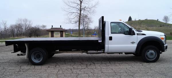 2014 Ford F550 XL - 14ft Flatbed - 4WD 6 7L V8 Power Stroke (B52698) for sale in Dassel, MN – photo 4