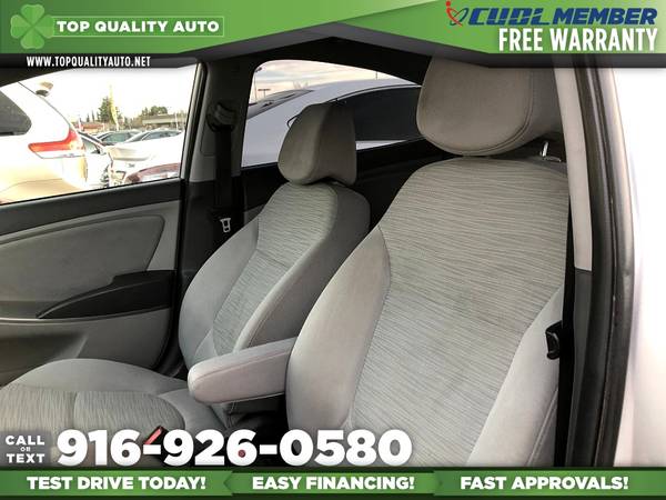 2017 Hyundai Accent SE Sedan for only $9,995 - cars & trucks - by... for sale in Rancho Cordova, CA – photo 12