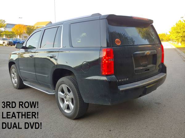 2015 CHEVROLET TAHOE LTZ 4X4! 3RD ROW! LEATHER! DVD! 1 OWNER! LIKE... for sale in Norman, KS – photo 4