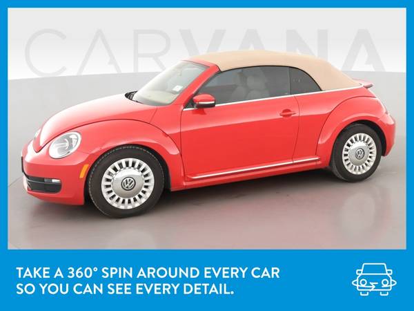 2015 VW Volkswagen Beetle 1 8T Convertible 2D Convertible Red for sale in New Haven, CT – photo 3