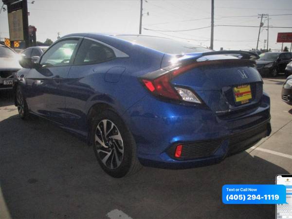 2016 Honda Civic LX 2dr Coupe 6M 0 Down WAC/Your Trade - cars & for sale in Oklahoma City, OK – photo 8