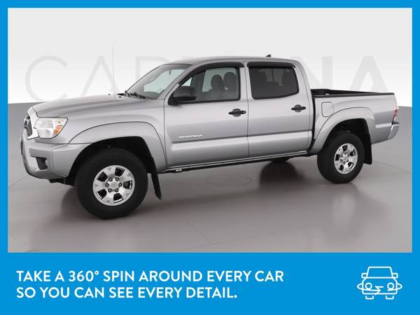 2015 Toyota Tacoma Double Cab PreRunner Pickup 4D 5 ft pickup Silver for sale in Zanesville, OH – photo 3
