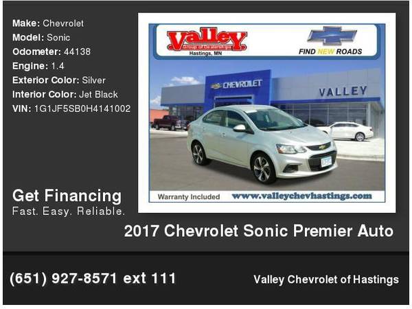 2017 Chevrolet Sonic Premier Auto for sale in Hastings, MN