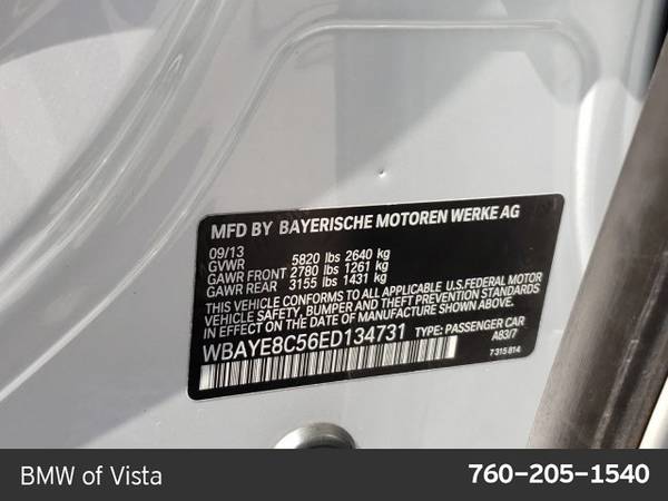 2014 BMW 7-Series 750Li SKU:ED134731 Sedan for sale in Vista, CA – photo 24