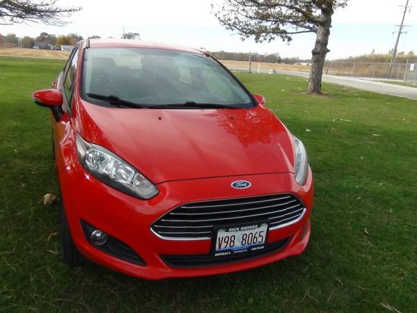 2014 Ford Fiesta SE Red Sedan 79K miles Very Nice! - cars & trucks -... for sale in Tuscola, IL – photo 12