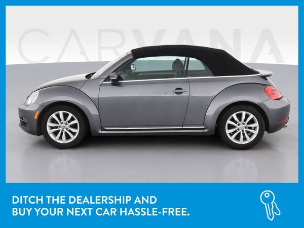 2013 VW Volkswagen Beetle TDI Convertible 2D Convertible Gray for sale in Champlin, MN – photo 4