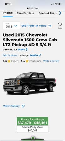 2015 Silverado LTZ for sale in Danville, NC – photo 11