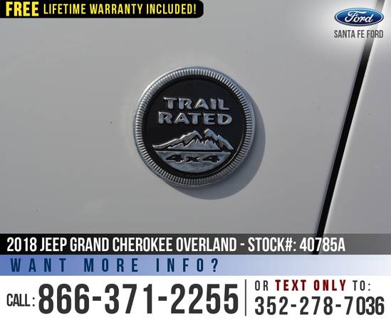 ‘18 Jeep Grand Cherokee Overland 4X4 *** Sunroof, Leather, Camera... for sale in Alachua, FL – photo 21