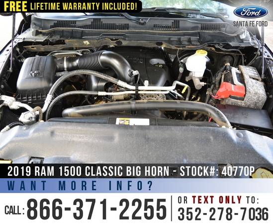 *** 2019 RAM 1500 CLASSIC BIG HORN *** Touchscreen, Bedliner -... for sale in Alachua, FL – photo 11