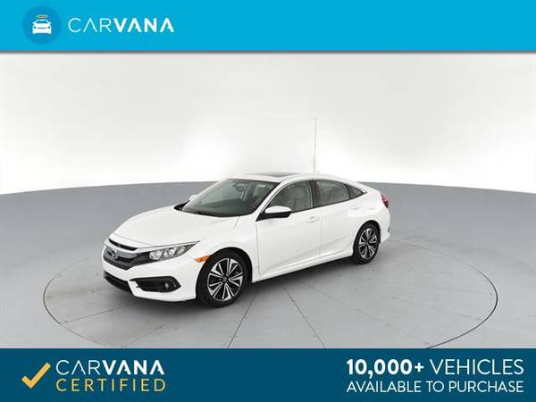 2017 Honda Civic EX-L w/Navigation Sedan 4D sedan White - FINANCE for sale in Indianapolis, IN – photo 6