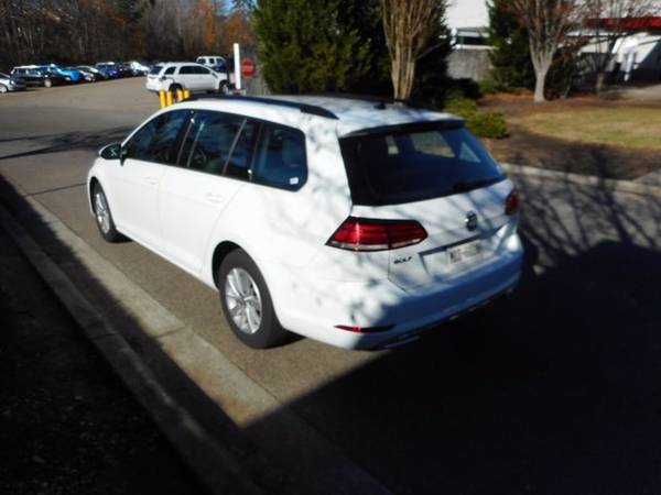 2019 VW Volkswagen Golf SportWagen S hatchback White - cars & trucks... for sale in Raleigh, NC – photo 3