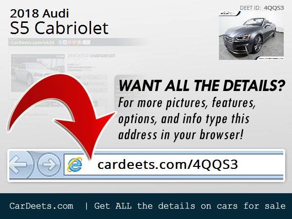 2018 Audi S5 Cabriolet, Daytona Gray Pearl Effect/Black Roof for sale in Wall, NJ – photo 24