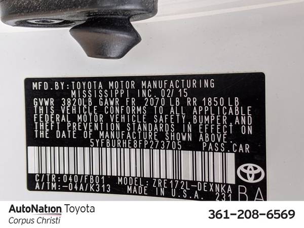 2015 Toyota Corolla LE SKU:FP273705 Sedan - cars & trucks - by... for sale in Corpus Christi, TX – photo 22