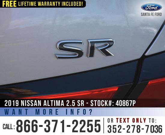 2019 NISSAN ALTIMA 2 5 SR Sirius, Leather, Bluetooth - cars for sale in Alachua, FL – photo 21