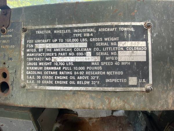 1970 Coleman Aircraft MB4 Tug for sale in Tunnel Hill, GA – photo 14
