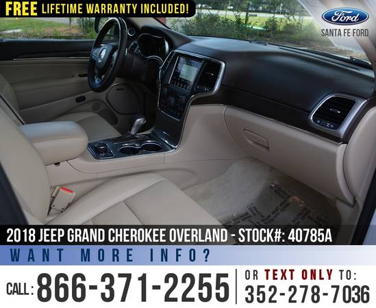‘18 Jeep Grand Cherokee Overland 4X4 *** Sunroof, Leather, Camera... for sale in Alachua, FL – photo 16